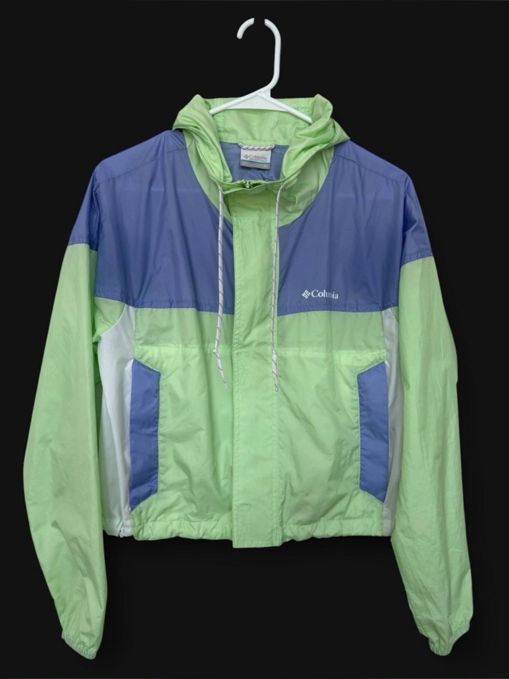 Columbia Sportswear Flash Challenger Cropped Windbreaker Medium Full Zip Hooded